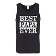 thumbnail image 2 of Wild Bobby, Best Papa Ever, Father's Day, Men Graphic Tank Top, Black, Small, 2 of 4