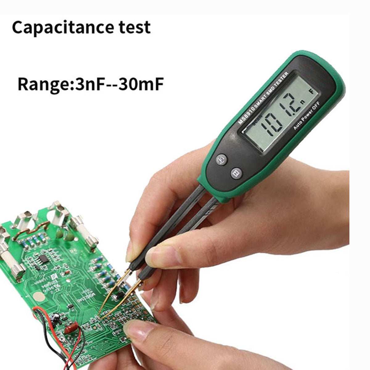 MS8910 High Quality Smart SMD Resistance Multimeter Auto Ranging Digital SMD Tester Continuity Checking Function Auto Scan