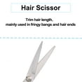 thumbnail image 3 of 6.69 Inch Length Straight Scissors for Long Short Thick Hard Soft Hair for Men Women with Blue Gasket Ring, 3 of 6
