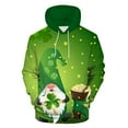 thumbnail image 1 of Pompotops Hommes Mode Décontractée Col Rond Sweat-Shirt St. Patrick'S Day Pull à Manches Longues Imprimé 3D en Vente, 1 of 5