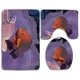 thumbnail image 1 of Juego de alfombras de baño ABPHQTO 3 piezas Coral Bacalao en Oreja de Elefante, 1 of 2