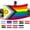 B, variant on BVEBJDX Rainbow Pride Flag 3x5 Ft - Lgbtq Outdoor Nylon Banner with 6 Sewn Stripes, Vibrant Fade Resistant Color