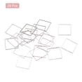 thumbnail image 3 of Unique Bargains Square Beading Hoop Link Geometric Hollow Open Bezel Linking Ring 1'x1' Silver Tone for Jewelry Making 20pcs, 3 of 5