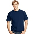 thumbnail image 1 of Hanes Mens ComfortSoft 4-Pack Crewneck T-Shirts, XL, Navy, 1 of 1