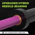 thumbnail image 3 of HANDBODE 7ft Olympic Barbell 45lb (20kg) - 1000lb High-Capacity Weight Bar for Deadlift / Powerlifting / Squat, Bench Press Bar for Strength Training Home Gym Workout, Pink, 3 of 9