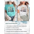 thumbnail image 5 of Anbech Heart Printed T-Shirt for Women Casual Colorful Graphic Hearts Tees Junior Girls Short Sleeve Tee Tops with Crew Neck, 5 of 10