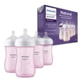 thumbnail image 1 of Tetinas de Biberón Philips AVENT Natural Flujo 1 4 Botellas Rosas 9 oz, 1 of 8
