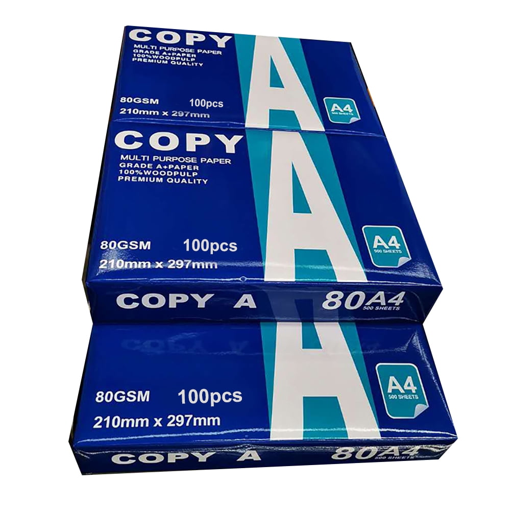 Noarlalf Printing Paper 80Gsm A4 Multifunctional Office Paper Multicolour  Copy Paper 100 Sheets / Pack A4 Paper A4 Printer Paper 30*21*1.5