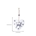 thumbnail image 2 of Decoración de árbol de Navidad, suministros para fiestas, colgantes de vacaciones, accesorios DIY, colgante de para Navidad, diseño de Kits de decoración para fiestas en forma de corazón Wosthever HA069604-03, 2 of 6