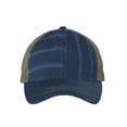 thumbnail image 3 of Sportsman - Bounty Dirty-Washed Mesh-Back Cap - 3150 - Ocean/ Sage - Size: Adjustable, 3 of 4