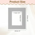 thumbnail image 2 of Uxcell 1Pcs Picture Mat 8"x10" Bevel Cut Frame Mattes for Display Art Measuring Gray, 2 of 7
