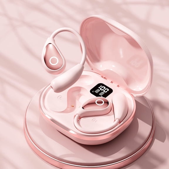 LAATIKUI Bluetooth headphones M95 earphones without ear-mounting ear type high sound quality long battery life Pink