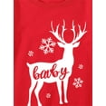 thumbnail image 4 of Diconna Family Matching Cartoon Elk Print Round Neck Long Sleeve Pullover, 4 of 7