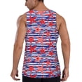 thumbnail image 3 of Fotbe Sea Stars Pattern Men's Quick Dry Workout Tank Top Gym Muscle Tee Fitness Bodybuilding Sleeveless T Shirt Breathable Workout Shirt-4X-Large, 3 of 9