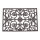 thumbnail image 1 of Sungmor Tapete Decorativo de Hierro Fundido con diseño vintage de arabesco. Tapete de entrada exterior antideslizante y resistente al clima para porche, patio o jardín. Acabado negro rústico., 1 of 9