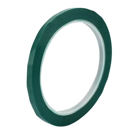 - 5mm Single Sided Strong Self Adhesive Mylar Tape 50M Long Flame Retardant Green