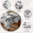 thumbnail image 5 of Black Gray Fruit Table Cloth Waterproof Tablecloths, Vintage Plant Nature Botanical Flower Tablecloth Dining Table Cover for Kitchen Party Tabletop Outdoor, Rectangle Tablecloth 54x108 Inch, 5 of 9
