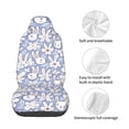 thumbnail image 5 of Balery Rabbit And Floral Pattern Car Seat Cover - Soft & Breathable Front Premium Covers with Non-Slip Protector Fits Most Automotive, Vans, SUVs, Trucks - 1 Unit, 5 of 5