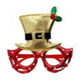thumbnail image 2 of Ganfancp Christmas New Hat Glasses Christmas Dress Up Party Carnival Decoration High Class Feeling Dress Up Glasses Frames Liquidación Ventas Hoy Ofertas Prime Monturas de Gafas X1, 2 of 6