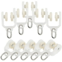 Curtain Track Rollers for Ceiling Mount 10Pcs Plastic Gliders Mute Smooth Easy Install Assorted Colors