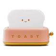 thumbnail image 1 of 1pcs Creative Toast Night Light, Led Bread Maker Night Light, Usb Charging, Dimming Bedroom Bedside Sleep Light Red, 1 of 3