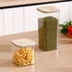 thumbnail image 3 of Frascos Herméticos Altos y Transparentes para Almacenar Alimentos con Tapas de Madera Selladas - Contenedores para Espaguetis, Pasta y Organización de La Cocina, Juego de 1, 3 of 6
