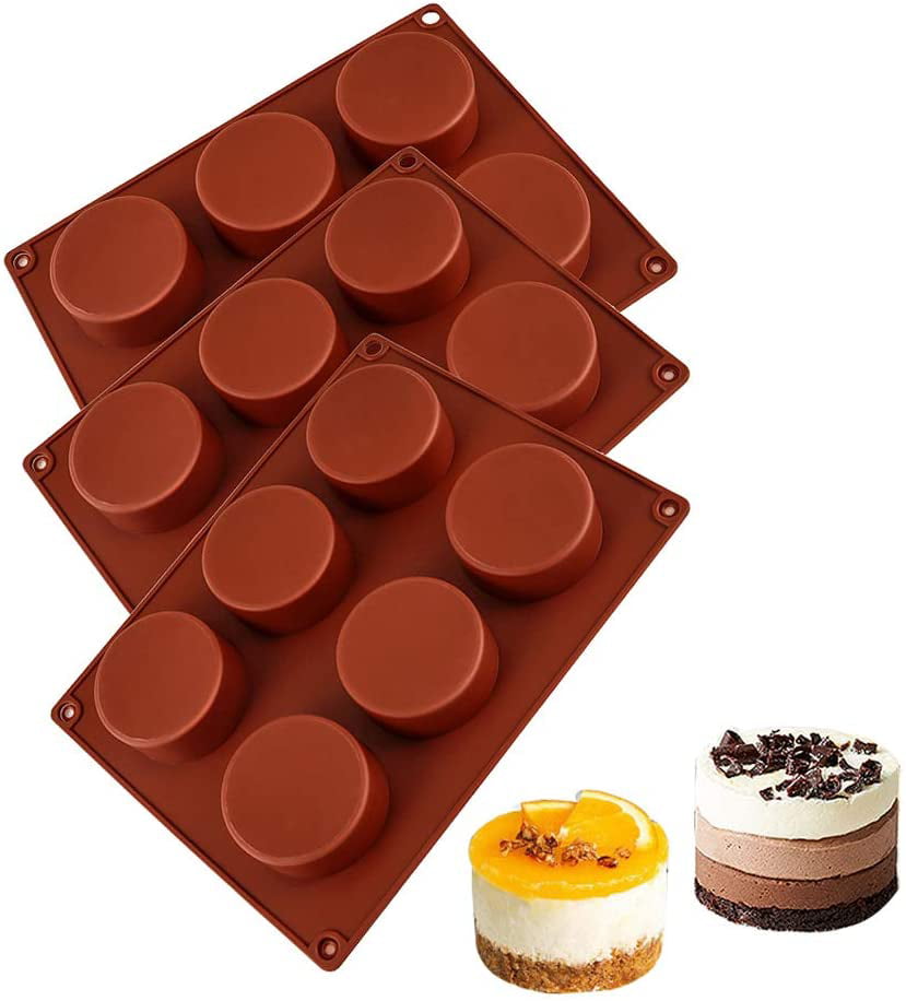 6-Cavity Swirl Silicone Soap Mold Ice Cube Muffin Cookies Cake Making Mold Tray 