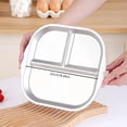 thumbnail image 4 of AMERTEER Heavy-Duty Stainless Steel Partition Plate - compartmentalized dinner plate with separate sections for portion control  ideal for weight loss  meal prep  buffet  or family dining, 4 of 6