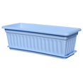 thumbnail image 2 of Flower Window Pp Resin Rectangular Window Planters Vegetables Growing Container Garden Flower Plant Pot for Balcony with Tray, 2 of 2