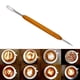 thumbnail image 5 of Pluma para arte en café, Pluma para decorar café capuchino, espresso y latte, 304 Oro, 5 of 9