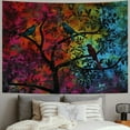 thumbnail image 2 of PRATYUS  Tapestry Tree of Life Wall Hanging Psychedelic Tapestries Indian Twin Bedspread Picnic Sheet Wall Decor Blanket Wall Art Colourful Hippie Bedroom Decor 40x30inch, 2 of 6