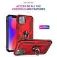 thumbnail image 4 of Dteck Case For Apple iPhone 11 Pro Max(6.5 inches) ,Shockproof Rubber Armor Case Hybrid Rugged Hard PC Back Phone Ring Kickstand Cover,without Screen Protector ,Red, 4 of 8