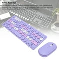 thumbnail image 3 of Combo De Mouse De Teclado Inalámbrico Retro, 64 Teclas Teclado De Respuesta Rápida De 1200 Ppi, Diseño De Sueño Automático único, Conexión Inalámbrica De 2.4GHz, Para, 3 of 7