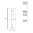 thumbnail image 3 of Eco Closet 2-Rod Wardrobe Organizer, Double Hanging Sections with Open Shelf, Space-Saving, 3 of 5