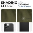 thumbnail image 3 of Superior Blackout Solid Light Filtering Grommet Curtain Panel Set, 52" x 108", Olive Green, 3 of 11