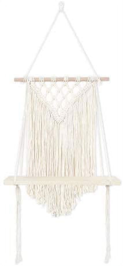 Étagère Murale Suspendue en Macramé - Bohème - Décoration - Tissée