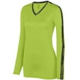 thumbnail image 2 of Augusta S Ladies Vroom Jersey Lime/Black 1307, 2 of 2