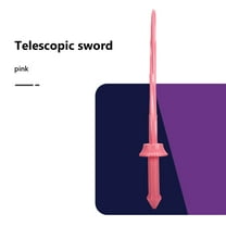Retractable Plastic Printing Sword Toy for Costumes Pranks and Decoration