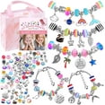 thumbnail image 1 of Girls Bracelet Making Kit, 85 Charm Bracelet Kit With Beads, Jewelry, 1 of 4
