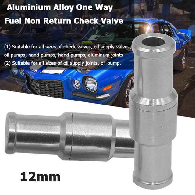 Válvula de retención de Combustible Wdftyju aleación de aluminio unidireccional 12 mm