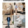 thumbnail image 5 of Adjustable Step Stool for Adults, Bed Step Stools, 600 LBS Capacity Safety Wide Step Platform, Indoor and Outdoor Steps for Seniors, Non-Slip Stepping Stool Elderly Assistance, Black, 5 of 8