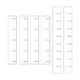 thumbnail image 4 of Organizadores de cajones multiusos acrílicos, 6 piezas, separadores de cajones Blanco, 4 of 8