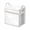 Gray, variant on CoreLiving Foldable Books Box Waterproof Clear Storage Tote Bag with Heavy Duty Zipper for Moving Dormitory Household Organization and Stackable Storage