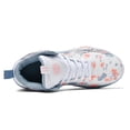 thumbnail image 4 of Novetra Men's high top graffiti fashion leather round toe strap cushioning lightweight and comfortable casual basketball shoes Running Shoes - WHITE_5, 4 of 7