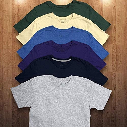24 Pack Mens Cotton Short Lightweight T-Shirts, Bulk Crew Tees for Guys, Mixed Bright Colors Bulk Pack (Small) - Walmart.com