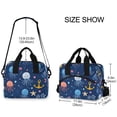 thumbnail image 2 of FORMRS Reusable Lunch Bag for Work School Leakproof Insulated Cooler with Adjustable Shoulder Strap, Blue Jellyfish, 2 of 6