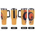 thumbnail image 5 of 40 oz Insulated Tumbler with Handle, Leak-Proof Straw Lid, Stainless Steel Travel Mug for Car & Road Trips - Colorful Geometry, 5 of 6