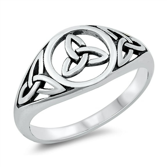 Wholesale Celtic Triquetra Ring .925 Sterling Silver Band Jewelry Female Male Unisex Size 6