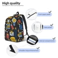 thumbnail image 5 of Daiia Teeth Vintage Canvas Backpack for Men and Women ,Hiking Backpack,Travel Laptop Bag for School,Large Capacity Backpack, 5 of 8