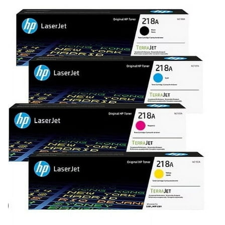 Original 218A Standard Yield Black/Cyan/Magenta/Yellow Toner Cartridge Set, 4/Pack